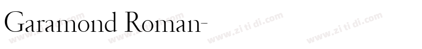 Garamond Roman字体转换 Garamond Roman字体转换